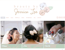 Tablet Screenshot of beautybyjessicalee.com